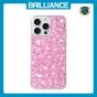 Brilliance LUX iPhone 15 Pro Big Hole TPU Star Glitter Crystal Clear Case Pink