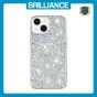 Brilliance LUX iPhone 15 Big Hole TPU Star Glitter Crystal Clear Case White