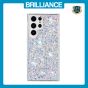 Brilliance LUX Samsung S24 Ultra Big Hole TPU Star Glitter Crystal Clear Case White