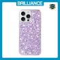 Brilliance LUX iPhone 14 Pro Max Big Hole TPU Star Glitter Crystal Clear Case Purple