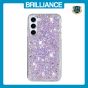 Brilliance LUX Samsung S24 Big Hole TPU Star Glitter Crystal Clear Case Purple