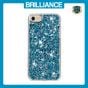 Brilliance LUX iPhone 6/7/8 Big Hole TPU Star Glitter Crystal Clear Case Blue