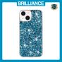 Brilliance LUX iPhone 15 Plus Big Hole TPU Star Glitter Crystal Clear Case Blue