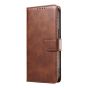 Brilliance LUX iPhone 13 Pro Book Flip Soft PU Leather Wallet with Card Pockets Case Light Brown