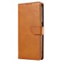 Brilliance LUX Samsung S23 Ultra Book Flip Soft PU Leather Wallet with Card Pockets Case Light Brown