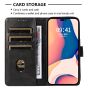 Brilliance LUX iPhone 14 Pro Book Flip Soft PU Leather Wallet with Card Pockets Case Black