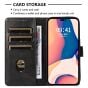 Brilliance LUX iPhone 15 Pro Max Book Flip Soft PU Leather Wallet with Card Pockets Case Black
