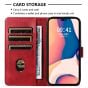 Brilliance LUX iPhone 6/7/8 Book Flip Soft PU Leather Wallet with Card Pockets Case Red