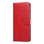 Brilliance LUX iPhone 6P/7P/8P Book Flip Soft PU Leather Wallet with Card Pockets Case Red
