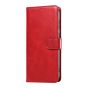 Brilliance LUX Samsung S24 Ultra Book Flip Soft PU Leather Wallet with Card Pockets Case Red