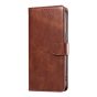 Brilliance LUX iPhone 15 Pro Max Book Flip Soft PU Leather Wallet with Card Pockets Case Brown
