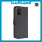 Brilliance LUX Samsung S20 Plus Flip Book PU Leather Wallet  Holder & Stand with Card Pockets Case Black