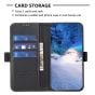 Brilliance LUX iPhone 15 Pro Flip Book PU Leather Wallet  Holder & Stand with Card Pockets Case Black