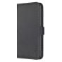 Brilliance LUX iPhone 15 Plus/14 Plus Flip Book PU Leather Wallet Holder & Stand with Card Pockets Case Black