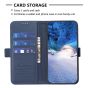 Brilliance LUX Samsung S23 Flip Book PU Leather Wallet Holder & Stand with Card Pockets Case Blue