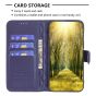 Brilliance LUX iPhone 13 Pro Max Flip Book PU real Leather Wallet Holder & Kickstand with Card Pockets Case Blue