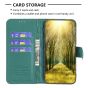 Brilliance LUX iPhone XR Flip Book PU real Leather Wallet Holder & Kickstand with Card Pockets Case Green