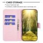 Brilliance LUX Samsung S24 Ultra Flip Book PU real Leather Wallet Holder & Kickstand with Card Pockets Case Pink