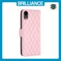 Brilliance LUX iPhone XR Flip Book PU real Leather Wallet Holder & Kickstand with Card Pockets Case Pink