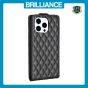 Brilliance LUX iPhone 15 Pro Flip PU Photo Frame Leather Up And Down Wallet with Card Pockets Case Black