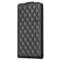 Brilliance LUX iPhone 15 Pro Flip PU Photo Frame Leather Up And Down Wallet with Card Pockets Case Black