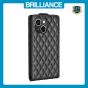 Brilliance LUX iPhone 13/14 Flip PU Photo Frame Leather Up And Down Wallet with Card Pockets Case Black