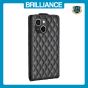 Brilliance LUX iPhone 14 Plus Flip PU Photo Frame Leather Up And Down Wallet with Card Pockets Case Black