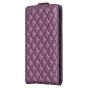 Brilliance LUX iPhone 15 Pro Max Flip PU Photo Frame Leather Up And Down Wallet with Card Pockets Case Purple