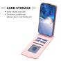 Brilliance LUX iPhone 15 Plus Flip PU Photo Frame Leather Up And Down Wallet with Card Pockets Case Pink