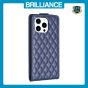 Brilliance LUX iPhone 15 Pro Max Flip PU Photo Frame Leather Up And Down Wallet with Card Pockets Case Blue
