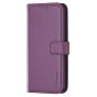 Brilliance LUX iPhone 14 Pro Max Flip Book PU Genuine Leather Detachable Strong Magnetic Wallet with Card Pockets Case Purple