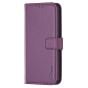 Brilliance LUX iPhone 6P/7P/8P Flip Book PU Genuine Leather Detachable Strong Magnetic Wallet with Card Pockets Case Purple