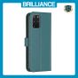 Brilliance LUX Samsung S20 Plus Flip Book PU Genuine Leather Detachable Strong Magnetic Wallet with Card Pockets Case Green