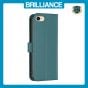 Brilliance LUX iPhone 6/7/8 Flip Book PU Genuine Leather Detachable Strong Magnetic Wallet with Card Pockets Case Green