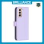Brilliance LUX Samsung S21 Flip Book PU Genuine Leather Detachable Strong Magnetic Wallet with Card Pockets Case lavender