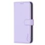 Brilliance LUX iPhone 12/12 Pro Flip Book PU Genuine Leather Detachable Strong Magnetic Wallet with Card Pockets Case lavender