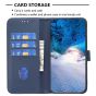Brilliance LUX iPhone 13 Pro Max Flip Book PU Genuine Leather Detachable Strong Magnetic Wallet with Card Pockets Case Blue