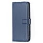 Brilliance LUX iPhone 14 Pro Max Flip Book PU Genuine Leather Detachable Strong Magnetic Wallet with Card Pockets Case Blue