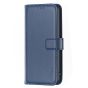 Brilliance LUX iPhone 13 Pro Flip Book PU Genuine Leather Detachable Strong Magnetic Wallet with Card Pockets Case Blue