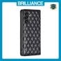 Brilliance LUX Samsung A15 Flip PU Leather Holder Slots Magnetic Wallet with Card Pockets Case Black