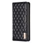 Brilliance LUX iPhone 15 Flip PU Leather Holder Slots Magnetic Wallet with Card Pockets Case Black