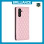 Brilliance LUX Samsung A14 5G Flip PU Leather Holder Slots Magnetic Wallet with Card Pockets Case Pink
