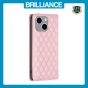 Brilliance LUX iPhone 15 Flip PU Leather Holder Slots Magnetic Wallet with Card Pockets Case Pink