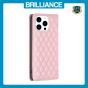 Brilliance LUX iPhone 14 Pro Flip PU Leather Holder Slots Magnetic Wallet with Card Pockets Case Pink