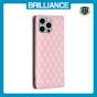 Brilliance LUX iPhone 14 Pro Max Flip PU Leather Holder Slots Magnetic Wallet with Card Pockets Case Pink
