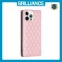 Brilliance LUX iPhone 12 Pro Max Flip PU Leather Holder Slots Magnetic Wallet with Card Pockets Case Pink