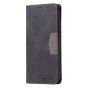Brilliance LUX Samsung S22 Plus Flip PU Leather Stitching Colors Dark Magnetic Wallet with Card Pockets Case Black