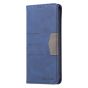 Brilliance LUX Samsung S23 Ulltra Flip PU Leather Stitching Colors Dark Magnetic Wallet with Card Pockets Case Blue