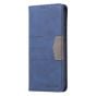 Brilliance LUX Samsung S21 FE/S21 LITE Flip PU Leather Stitching Colors Dark Magnetic Wallet with Card Pockets Case Blue