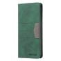 Brilliance LUX Samsung S23 Ulltra Flip PU Leather Stitching Colors Dark Magnetic Wallet with Card Pockets Case Green